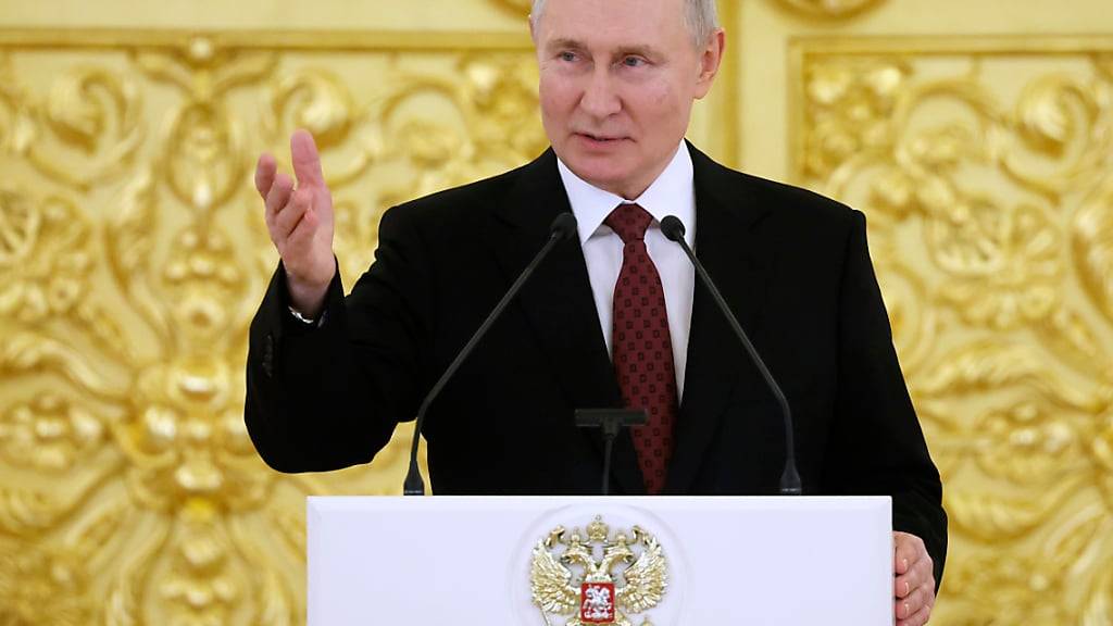 Wladimir Putin, Präsident von Russland. Foto: Vyacheslav Prokofyev/Pool Sputnik Kremlin/AP/dpa - ACHTUNG: Nur zur redaktionellen Verwendung und nur mit vollständiger Nennung des vorstehenden Credits