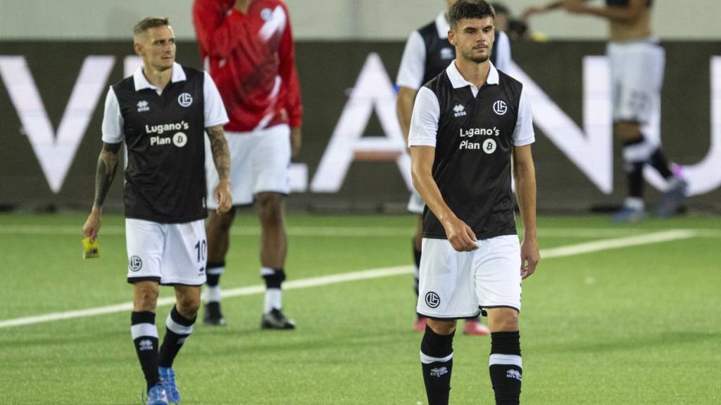 Hängende Köpfe: Luganos Spieler blamierten sich in Thun gegen Celje bis auf die Knochen