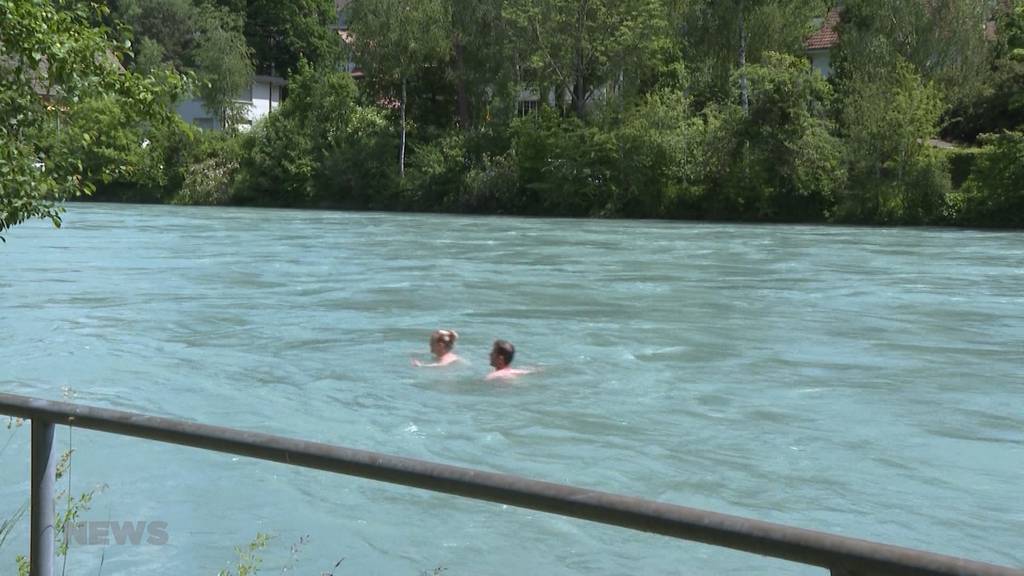 Hohe Pegelstände: Schwimmen in Flüssen momentan sehr gefährlich