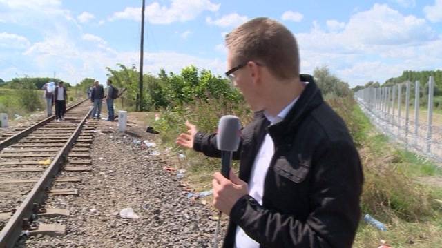 Situation am zentralen Fluchtpunkt aus Serbien