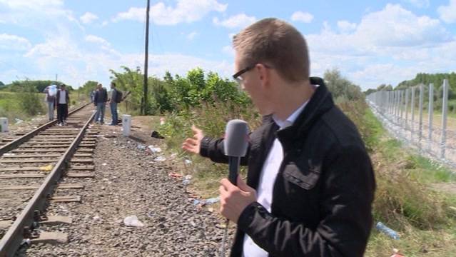 Situation am zentralen Fluchtpunkt aus Serbien