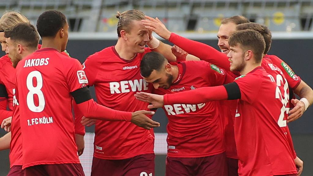 Ellyes Skhiri (28) schoss Köln mit zwei Toren zum ersten Sieg seit Februar