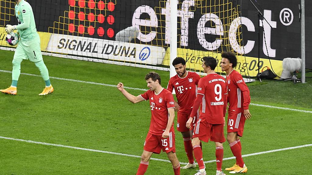 Die Bayern jublen gegen Dortmund erneut: Vierter Sieg in Folge gegen den Rivalen
