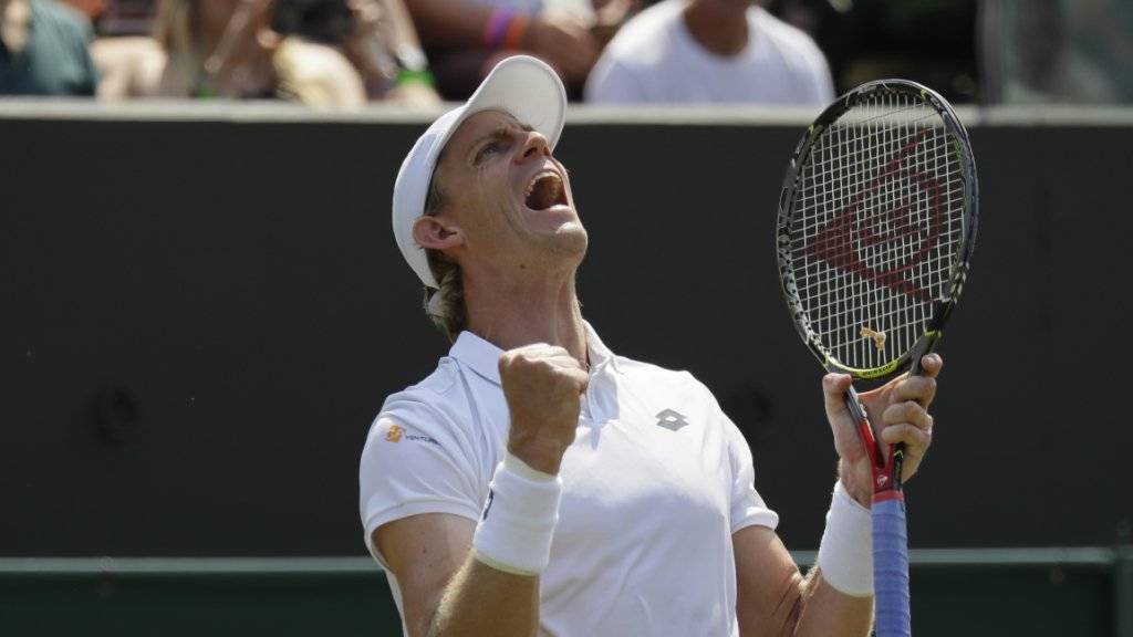 Erstmals in einem Wimbledon-Viertelfinal: der Südafrikaner Kevin Anderson