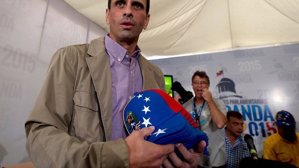 Wahlsieg und fast eine Zweidrittelmehrheit: Venezuelas Oppositionsführer Henrique Capriles