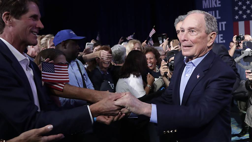 Der frühere Bürgermeister von New York, der Multimilliardär Michael Bloomberg, gibt seine Bewerbung um die Präsidentschaftskandidatur der Demokraten in den USA auf. (Bild vom 3. März)