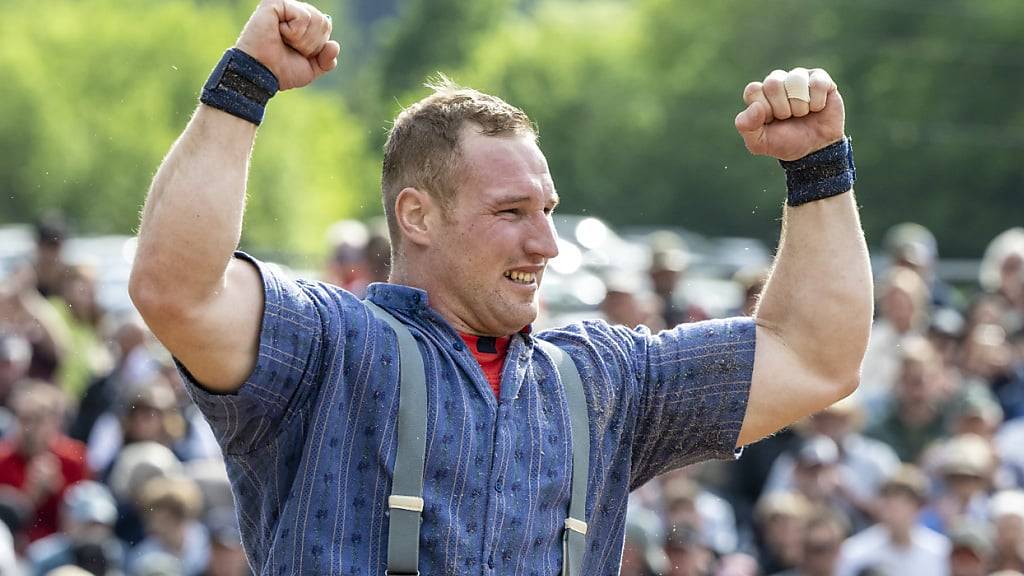 Heimsieg: Der Schwingerkönig Joel Wicki triumphierte zum vierten Mal am Luzerner Kantonalen