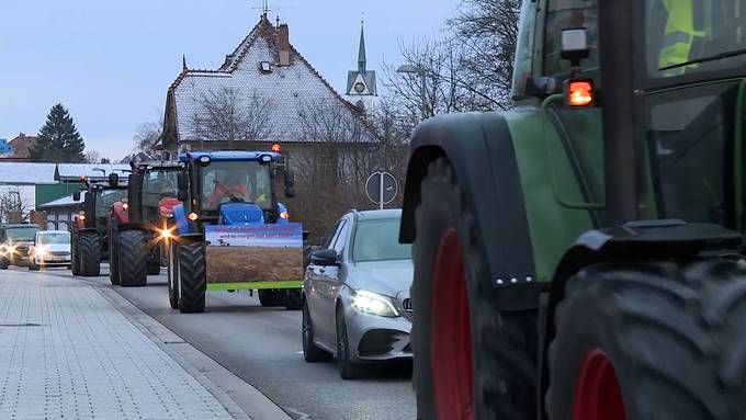 Schweizer Autos ausgebremst: Bauern protestierten im Grenzgebiet