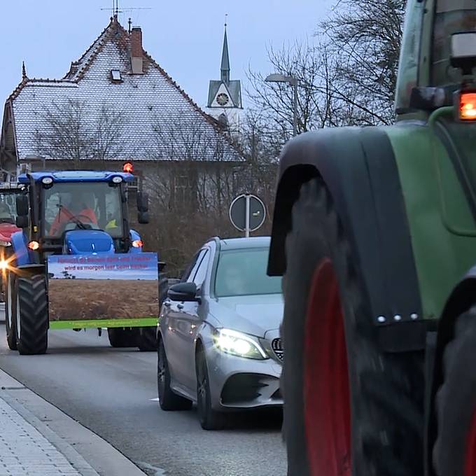 Schweizer Autos ausgebremst: Bauern protestierten im Grenzgebiet