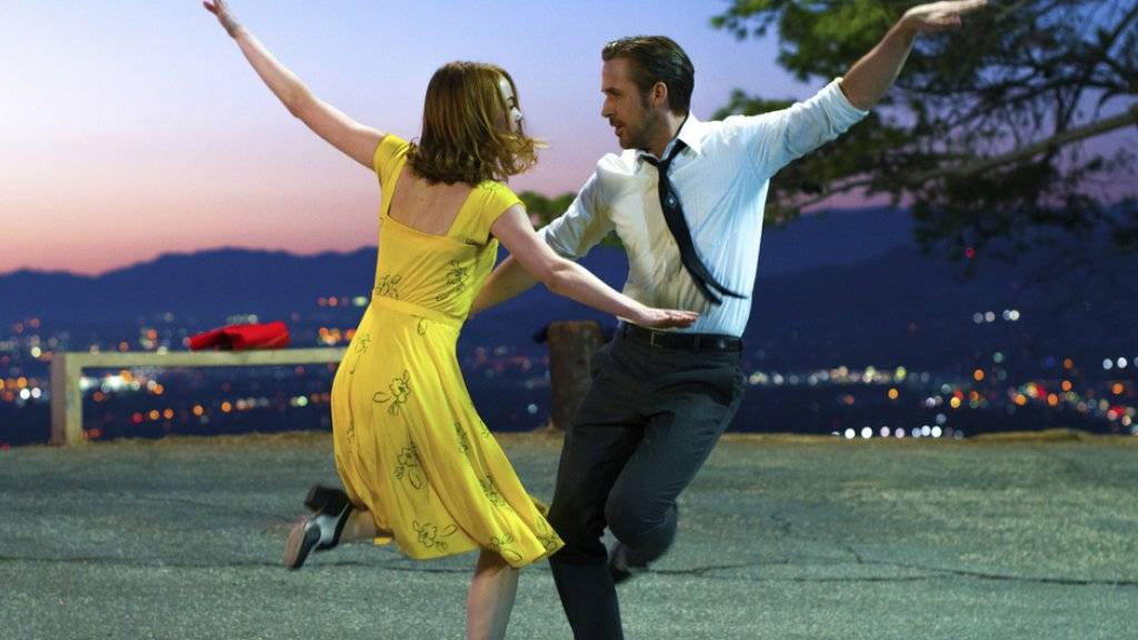 Alle wollen ihre Liebesgeschichte sehen: Ryan Gosling und Oscar-Gewinnerin Emma Stone «La La Land». (Pressebild)