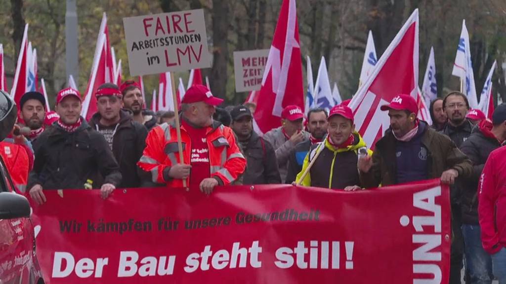 Streik von Bauarbeiter