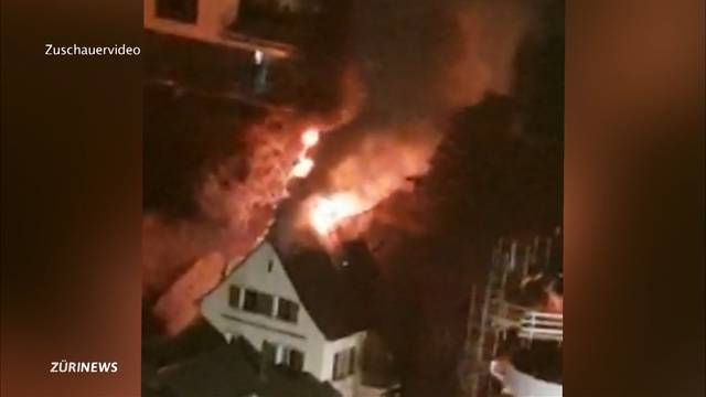 Brand verwüstet Einfamilienhaus in Nussbaumen