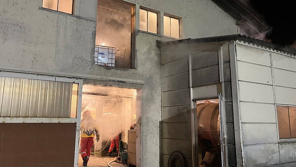 Mottbrand in Trocknungstunnel in Gachnang TG verursacht Sachschaden