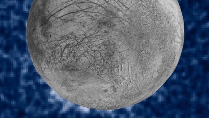 Neue Anzeichen für Wasser-Geysire auf Jupitermond Europa