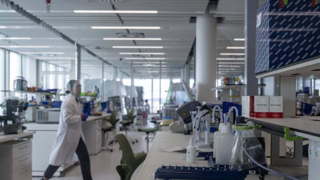 Roche eröffnete im September 2024 in Basel ein neues Forschungs- und Entwicklungszentrum. (Archivbild)