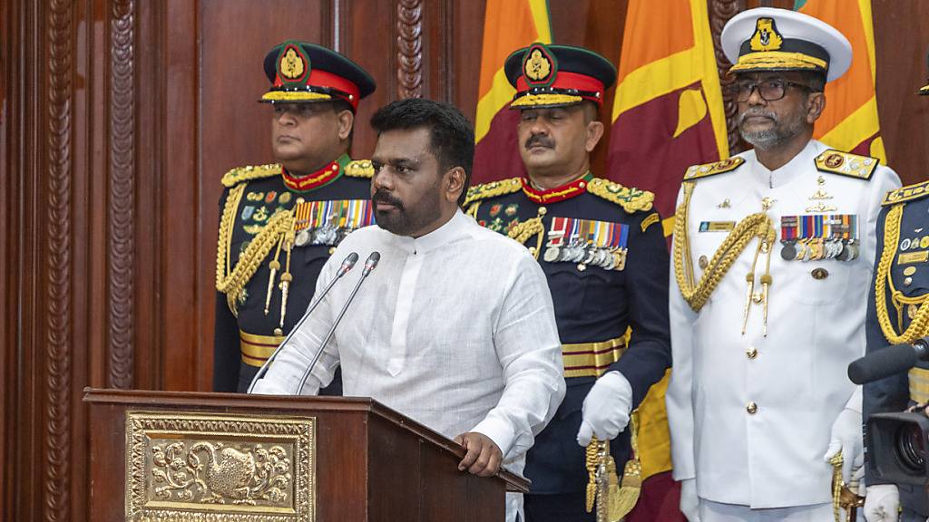 Marxist Dissanayake als neuer Präsident Sri Lankas vereidigt