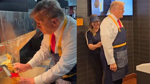 Trump macht Wahlkampf bei McDonald's