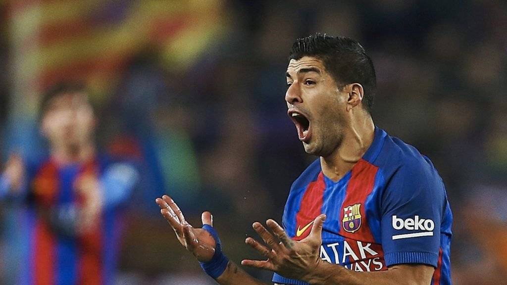 Der FC Barcelona möchte im spanischen Cupfinal unbedingt auf die Dienste ihres Starstürmers Luis Suarez zählen können