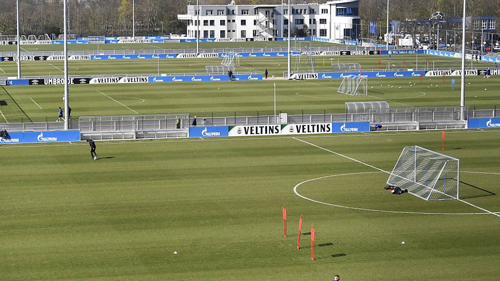 Vier Bundesligisten droht angeblich in Bälde die Zahlungsunfähigkeit. Im Bild das Trainingsgelände von Schalke 04
