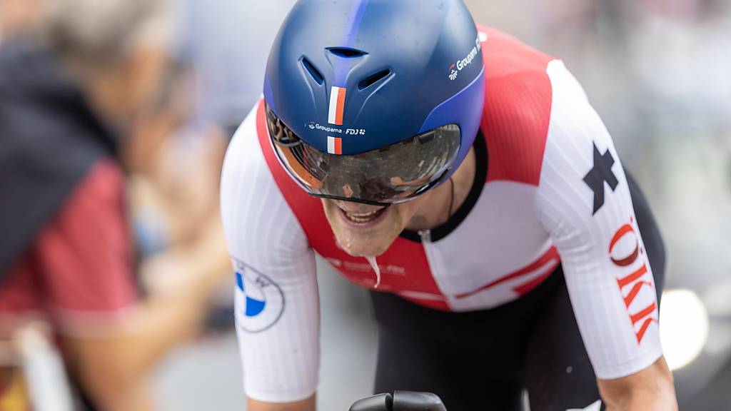 Stefan Küng ist im EM-Zeitfahren lange auf Medaillenkurs