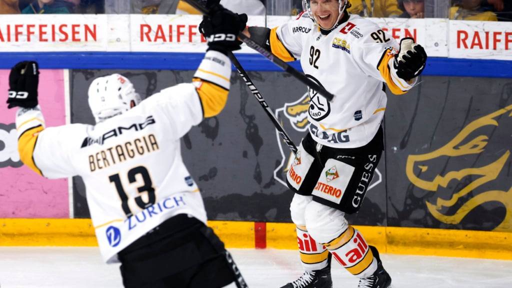 Luanos Mike Sgarbossa (rechts) zeichete sich gegen Biel als dreifacher Torschütze aus