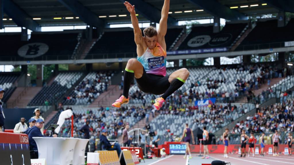 Simon Ehammer springt beim Diamond-League-Final in Brüssel aufs Podest