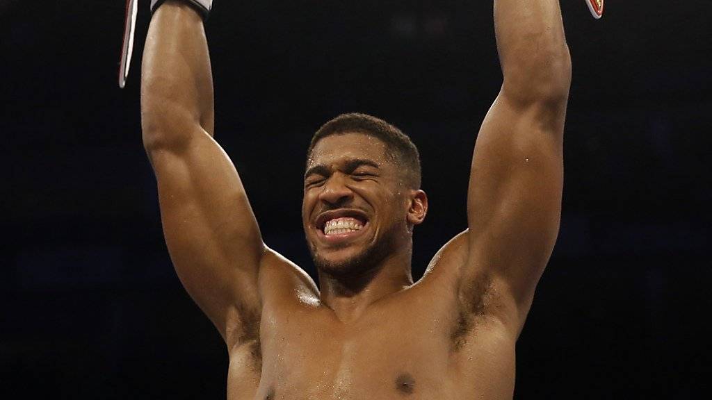 Anthony Joshua gewinnt als erster Boxer als amtierender Olympiasieger einen Schwergewichts-WM-Titel