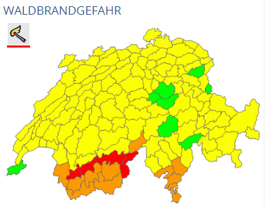 Aktuell gilt im Aargau noch Gefahrenstufe 2 von 5. In anderen Teilen der Schweiz liegt diese aber bereits deutlich höher. 