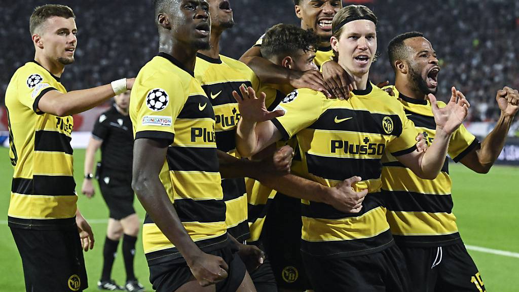 Die Young Boys jubeln beim bedeutsamen und heiklen Auswärtsspiel bei Roter Stern Belgrad