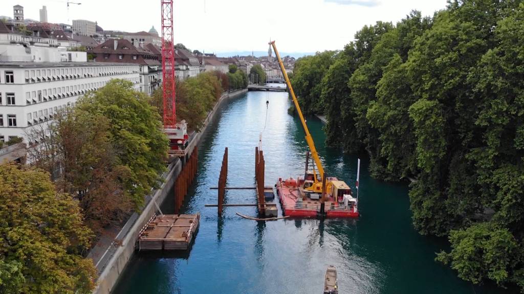 Hier entsteht das Stelzen-Provisorium von Schutz und Rettung Zürich