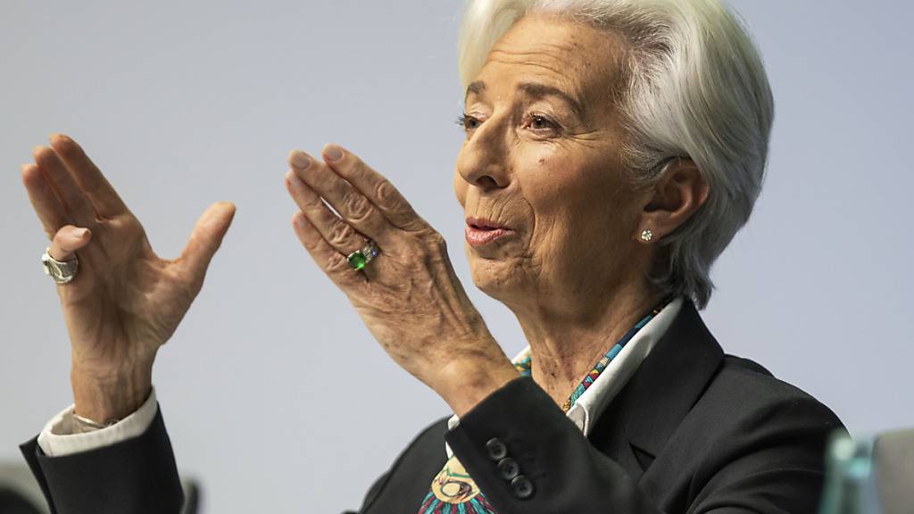 EZB-Präsidentin Christine Lagarde will das Tempo bei den Wertpapierkäufen durch die EZB hoch halten. (Archivbild)