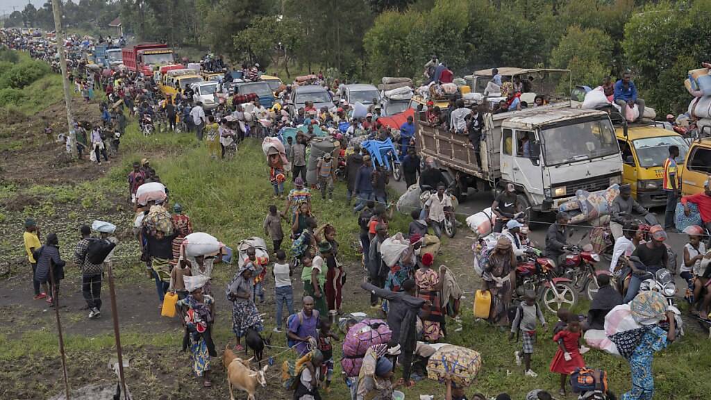 ARCHIV - In der Umgebung der Flüchtlingslager im Ostkongo wird ein starker Anstieg sexueller Gewalt verzeichnet. Foto: Moses Sawasawa/AP/dpa