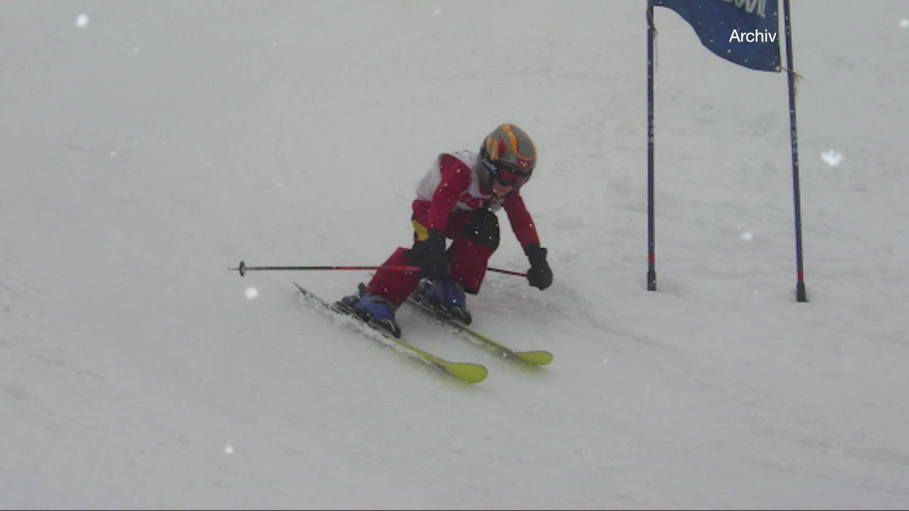 Marco Odermatt bei seinem aller ersten Skirennen 2004.