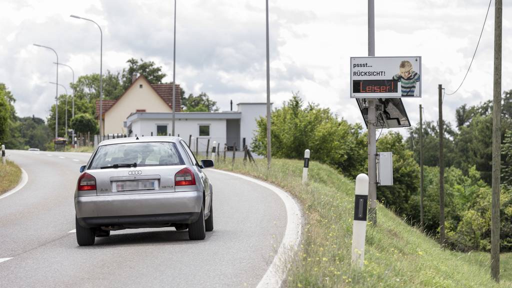 Lärmdisplays im Aargau: So sollen Autoposer sensibilisiert werden