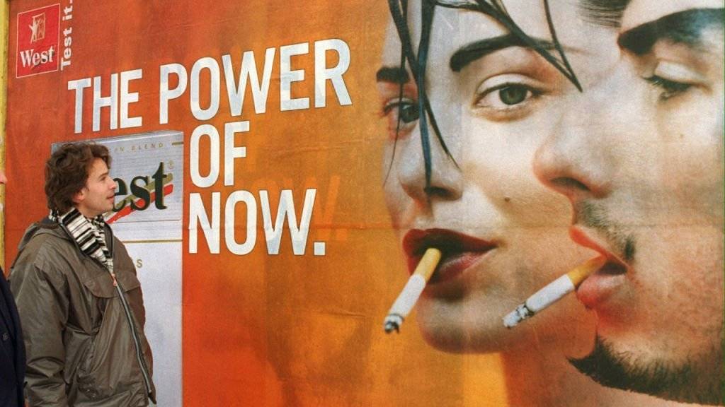Etappensieg für die Tabak- und Werbeindustrie: Die Gesundheitskommission des Nationalrates will die Tabakwerbung nicht einschränken. (Symbolbild)