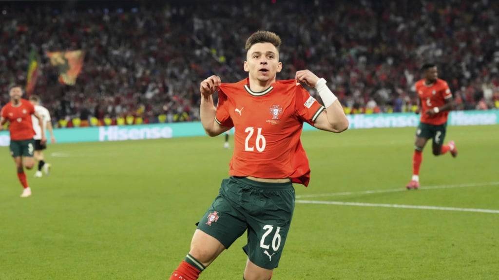 Francisco Conceição traf herrlich zum 1:1 gegen Deutschland