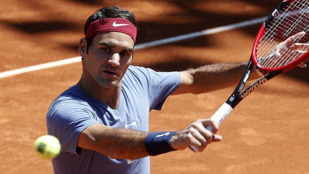 Roger Federer wird in Rom gegen den 19-jährigen Deutschen Alexander Zverev ins Turnier starten
