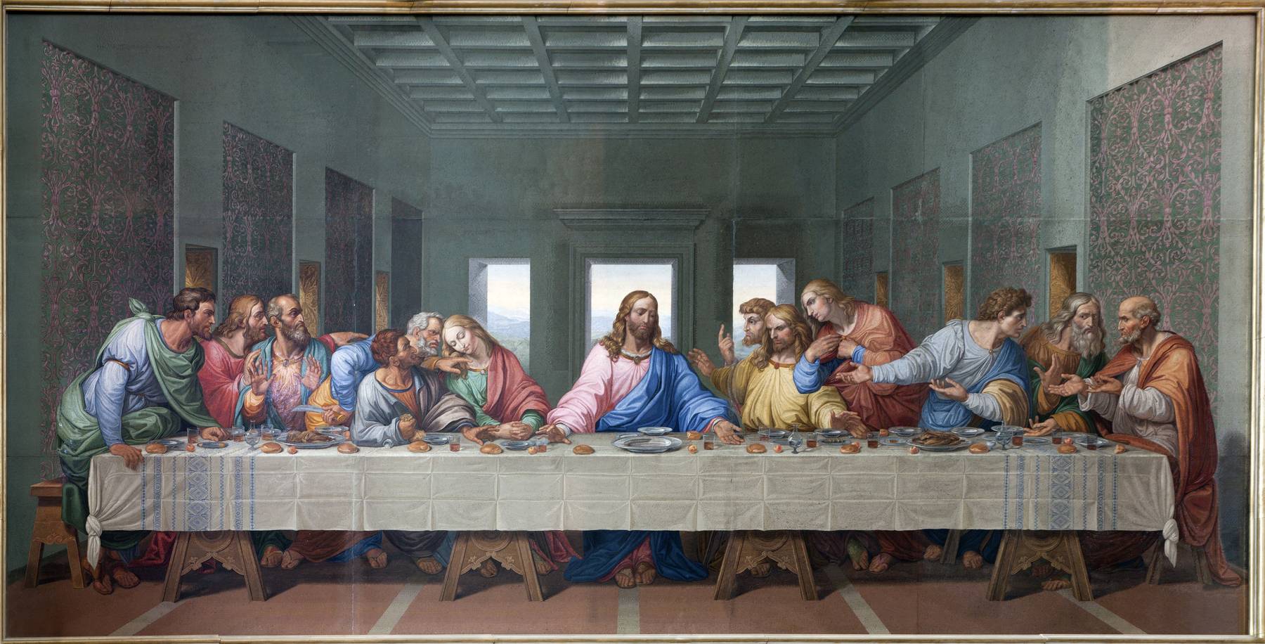 Kopie von Da Vincis «Das letzte Abendmahl», Mosaik von Giacomo Raffaelli (Foto: iStock/sedmak)