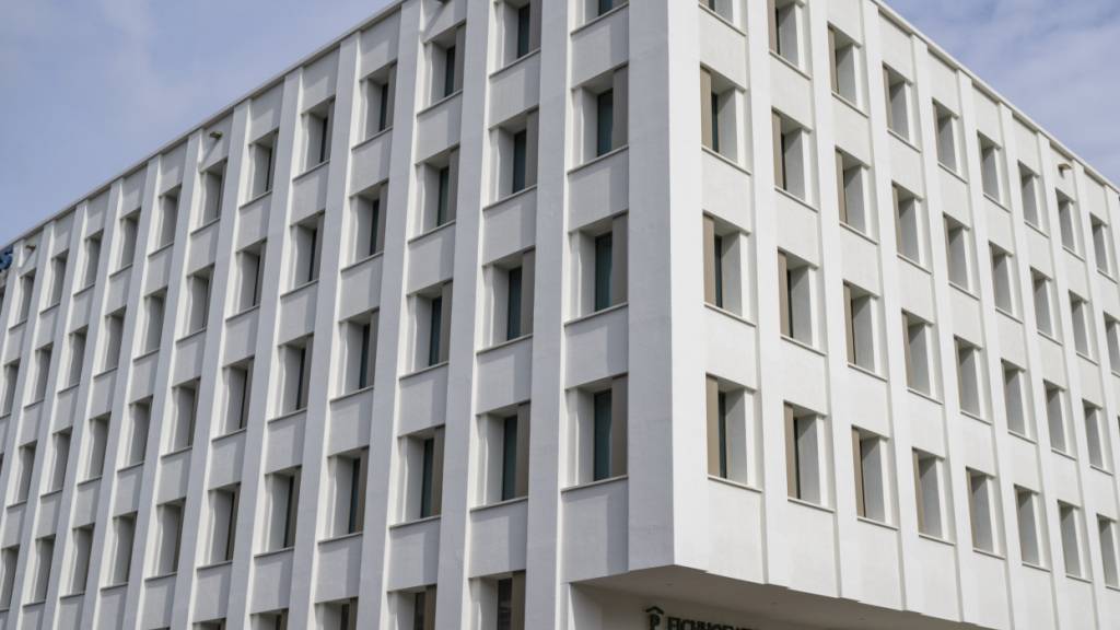 Der Neubau des Luzerner Sozialversicherungszentrum WAS im Gebiet Eichhof West in Kriens LU.