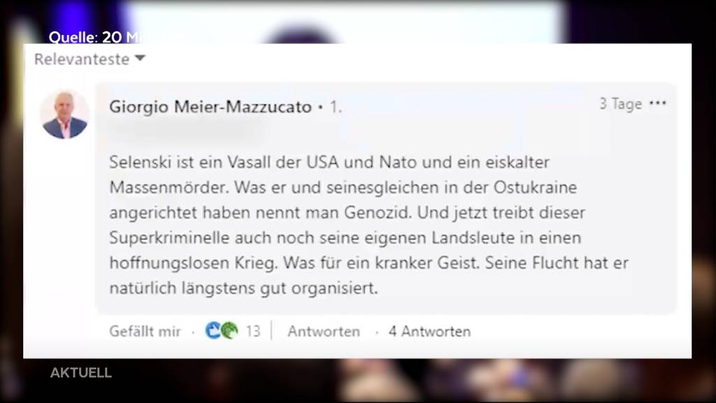 Nach Aussage über den ukrainischen Präsidenten tritt ein Aarauer FDP-Bezirksrichter zurück