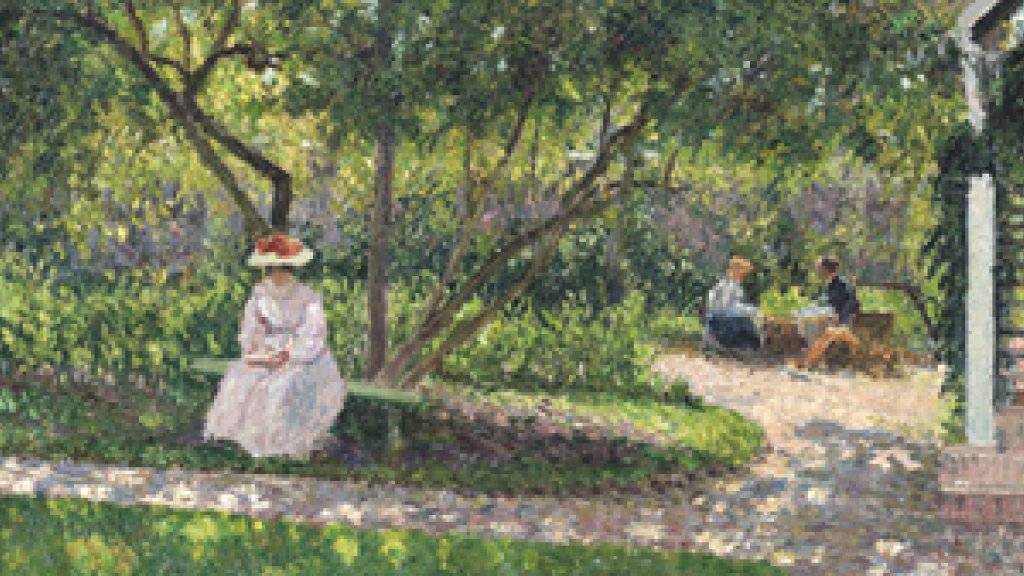 Das Gemälde «Coin de jardin à Eragny (la maison de l'artiste)» von 1897 ist Teil der Ausstellung «Trésors impressionistes» in der Fondation Gianadda in Martigny. Die Ausstellung dauert vom 8. Februar bis 16. Juni 2019.