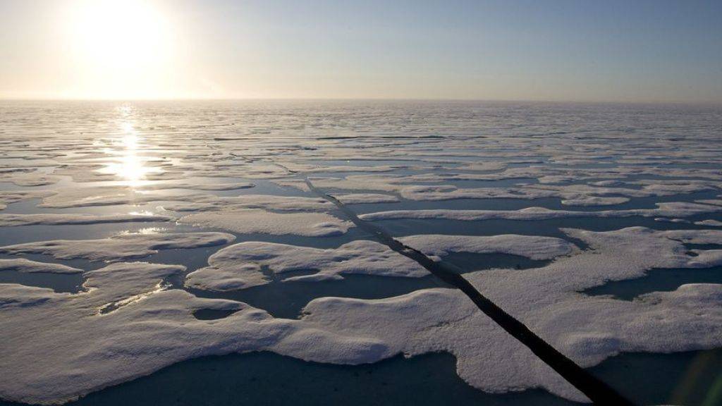 Eisschollen in der Nähe von Resolute Bay im hohen Norden Kanadas. Dort wollen Forscher herausfinden, von welchen Klimabedingungen die Quecksilber-Belastung von Seesaiblingen abhängt. (Archivbild)