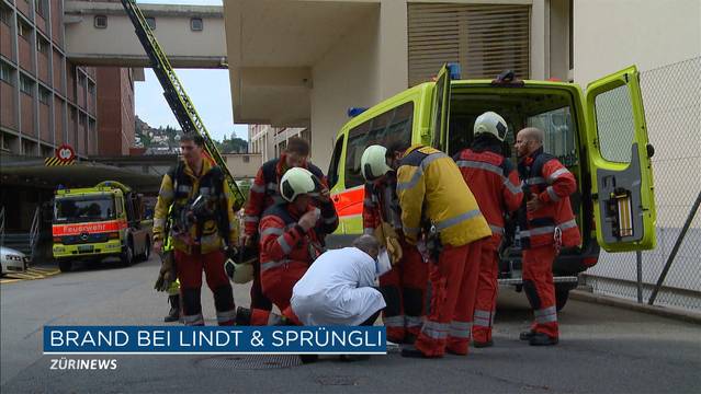 Evakuierung bei Lindt & Sprüngli