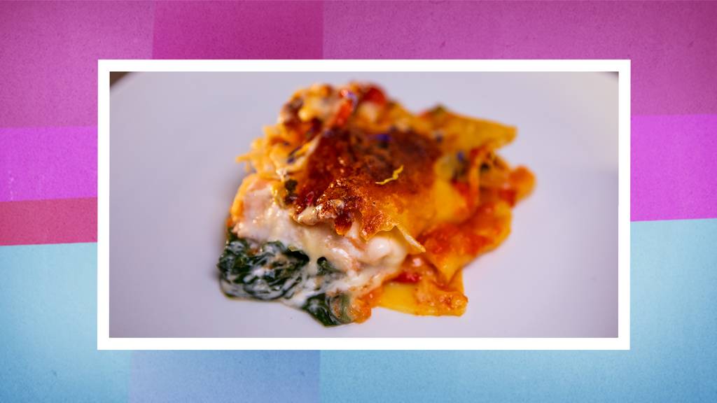 Hauptgang: Lachs-Spinat-Lasagne