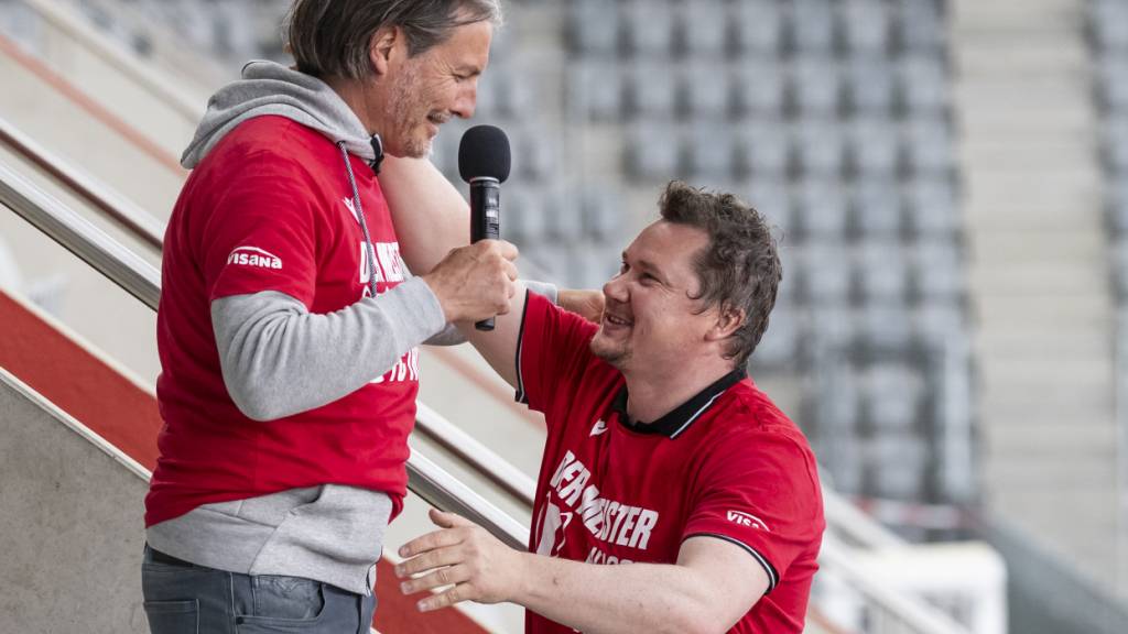 Sportchef Dominik Albrecht (rechts) mit Klubpräsident Andres Gerber