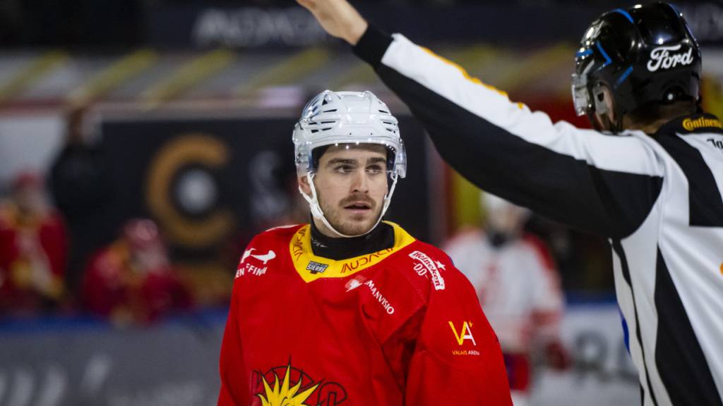 Ein Abend zum Vergessen: Samuel Asselin musste sich mit Sierre im Walliser Derby in Visp geschlagen geben