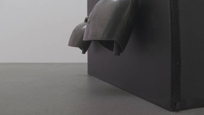 Warum ist der Mann in der Holzrolle? Schräge Kunst in Appenzell