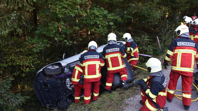 In steiles Gelände gekippt