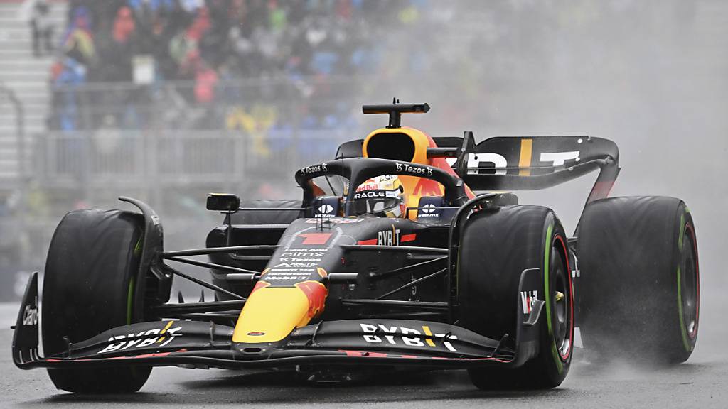 Max Verstappen trotzte im Red Bull dem Regen