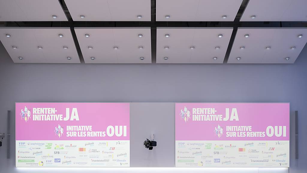 Das überparteiliche Komitee «Ja zur Renteninitiative» präsentierte rund einen Monat vor der Volksabstimmung in Bern seine Argumente.